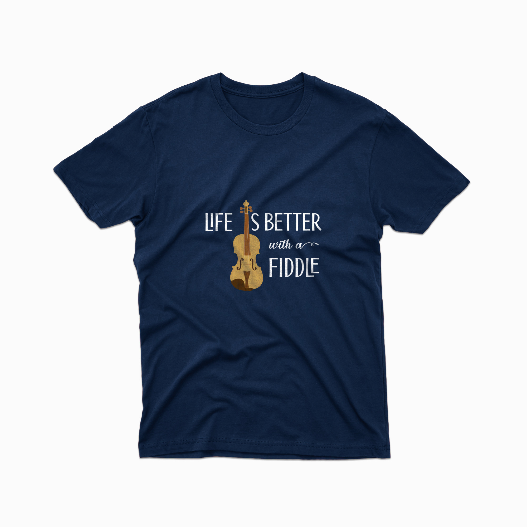 Life is better with a fiddle - Unisex organic t-shirt