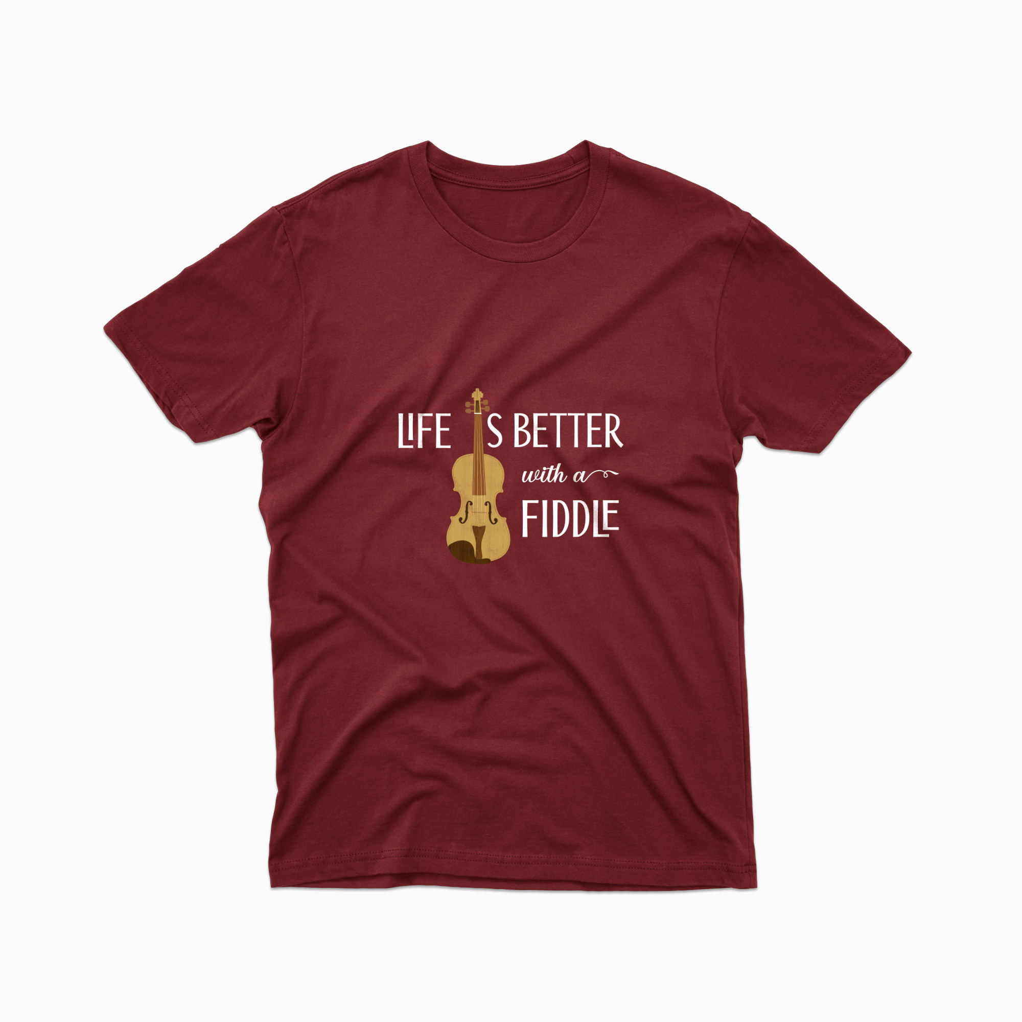 Life is better with a fiddle - Unisex organic t-shirt