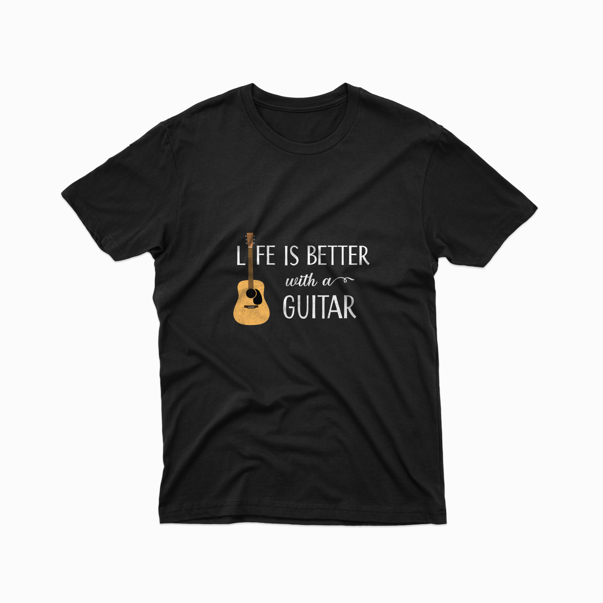 Life is better with a guitar - Unisex organic t-shirt