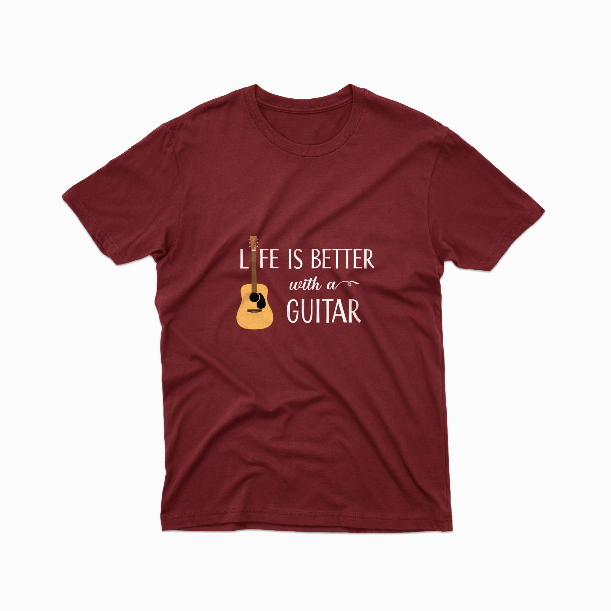 Life is better with a guitar - Unisex organic t-shirt